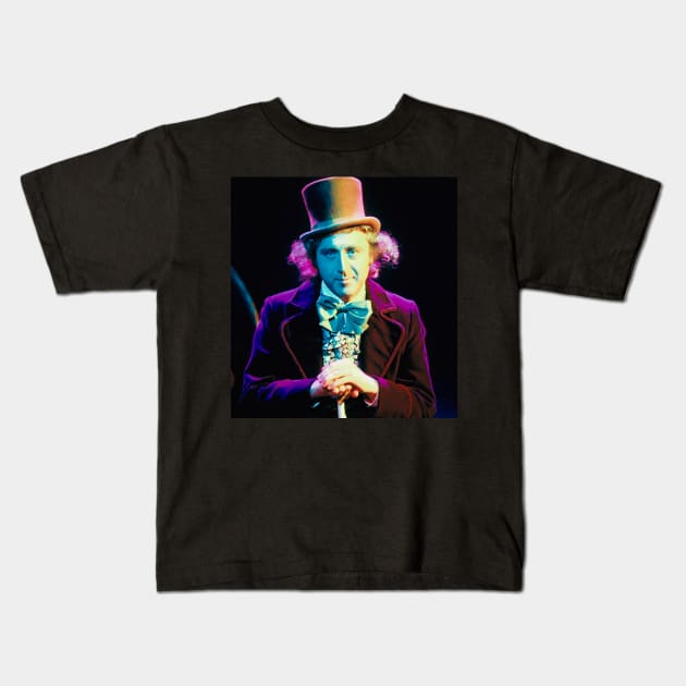 Gene Wilder Kids T-Shirt by akastardust